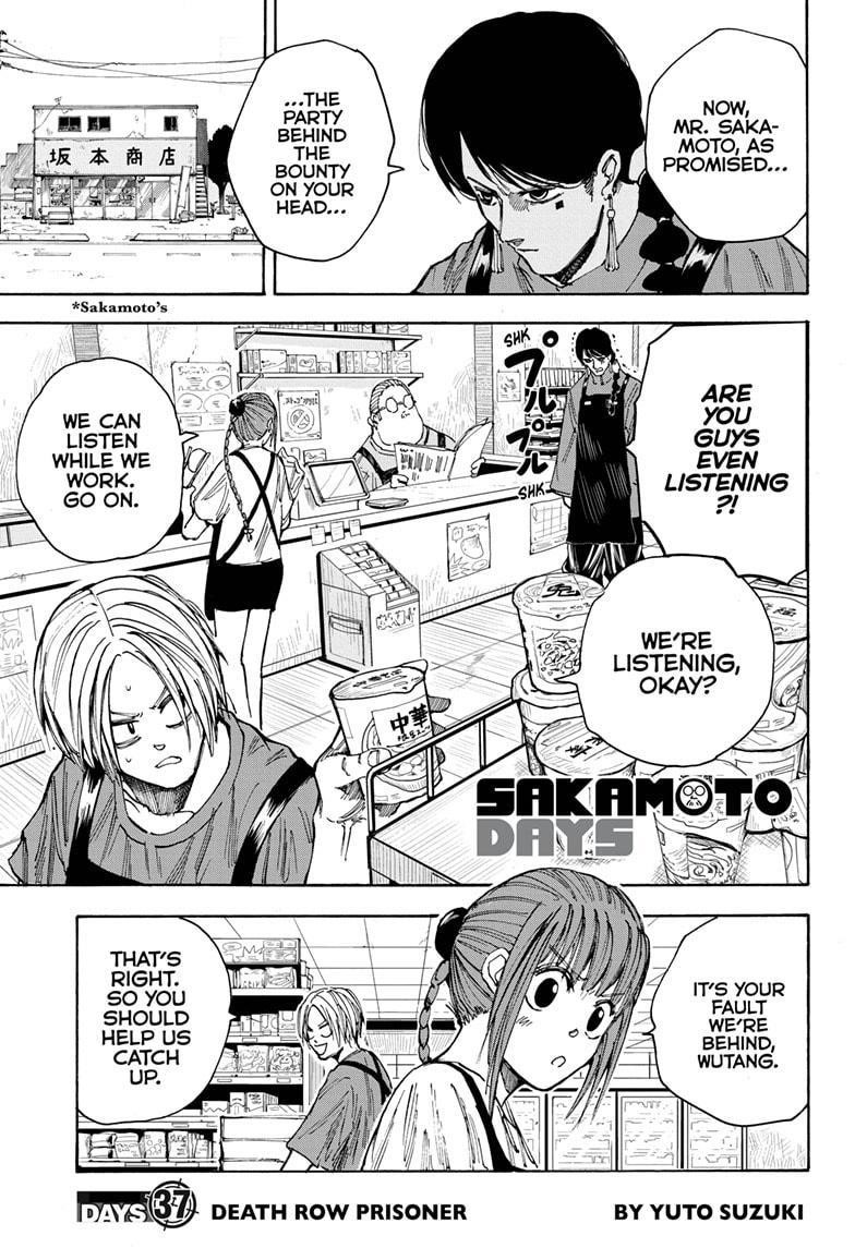 Sakamoto Days Chapter 37 - Page 1