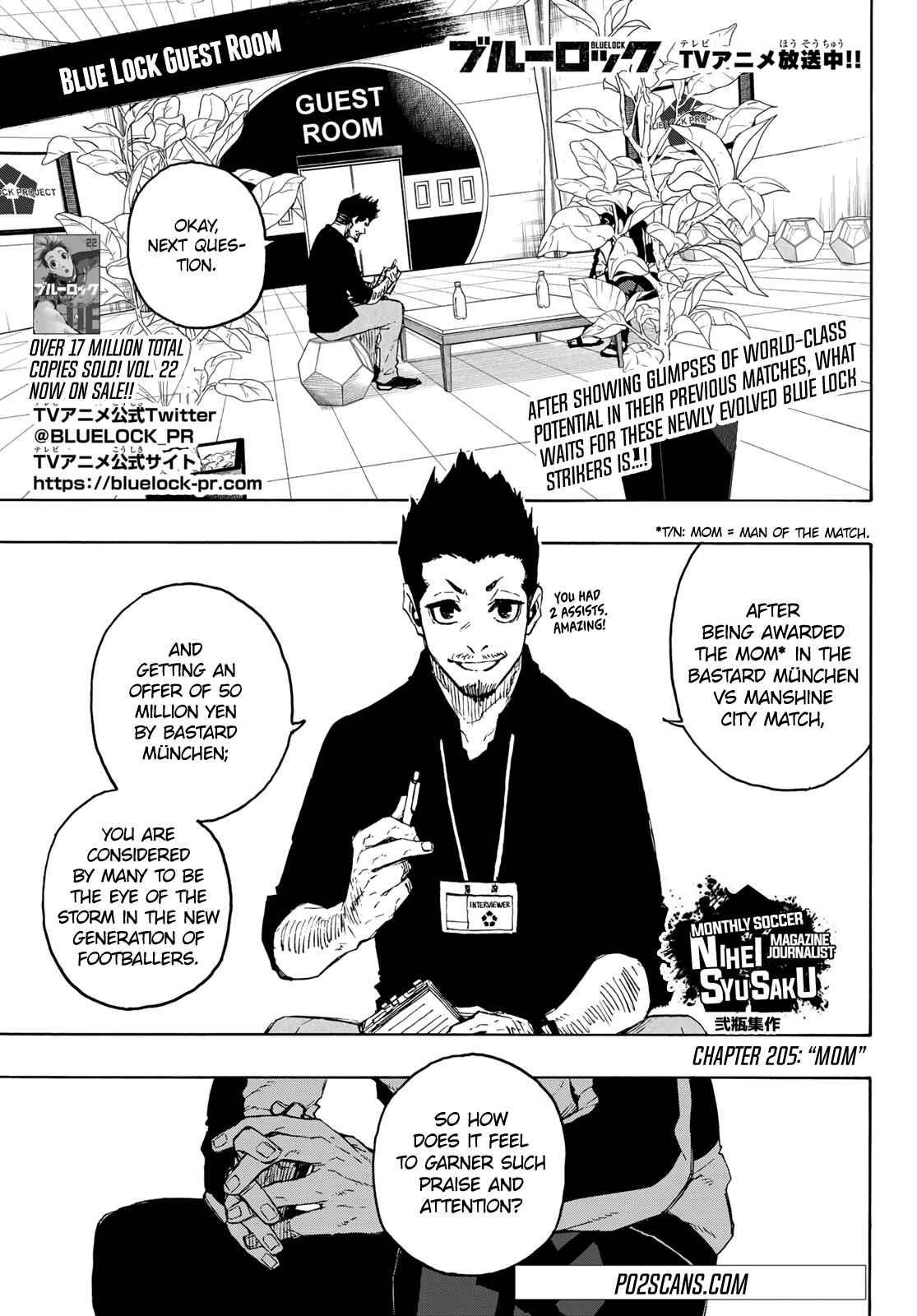 Blue Lock Chapter 205 - Page 1